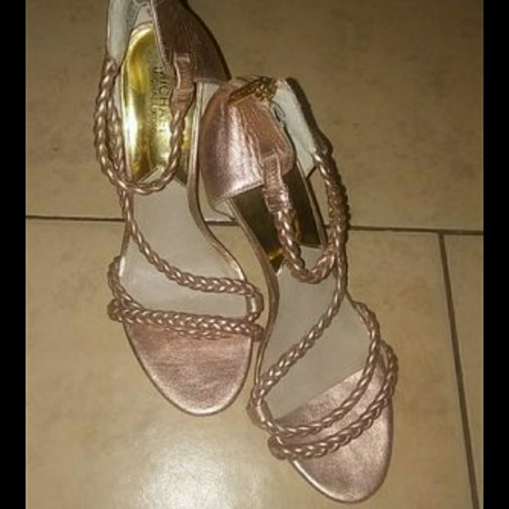Michael Kors rose gold heels